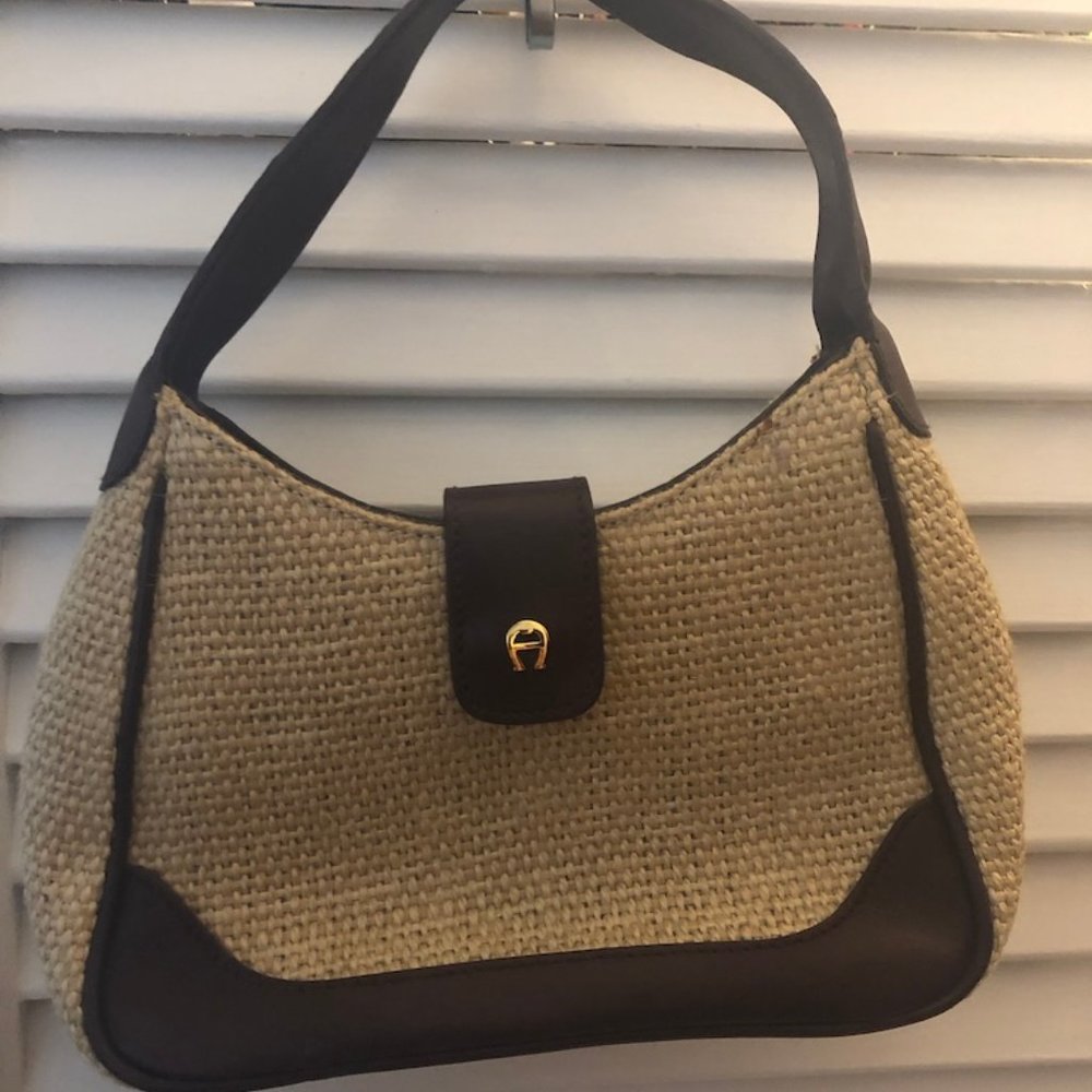 Etienne Aigner Raffia Mini Bag